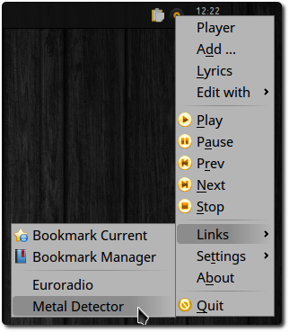 exo bookmarks screenshot